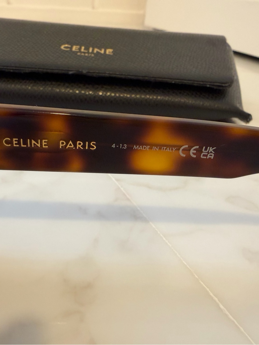 Celine Triomphe CL40194U in tortoise blonde/grey lenses - Picture 5 of 7